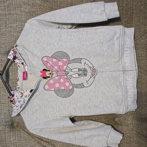 Minnie Mouse Gray Kids Jacket With Hood